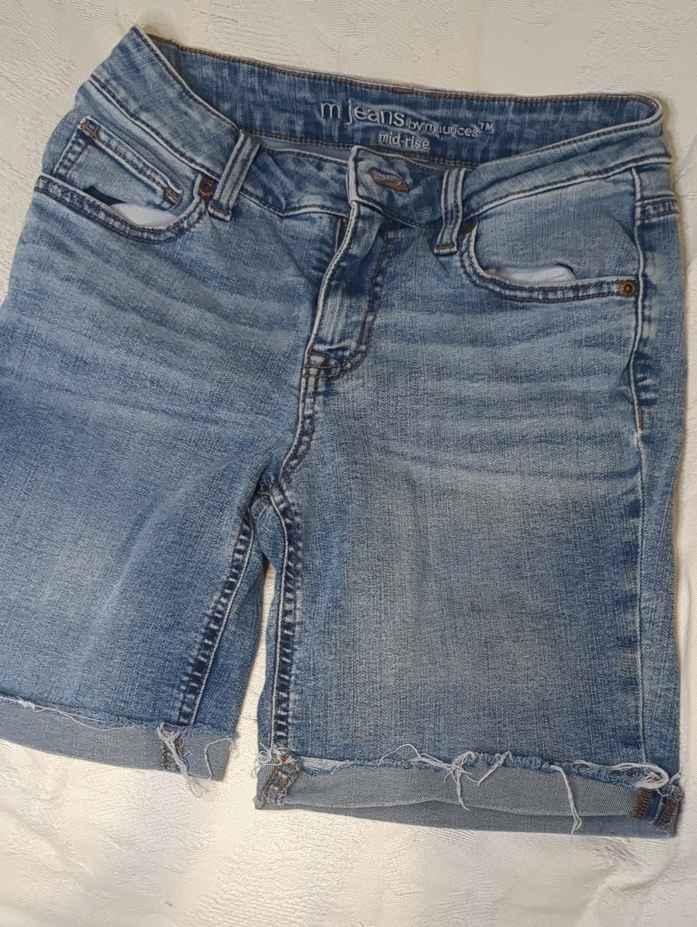 Maurices Light Blue Jean Shorts